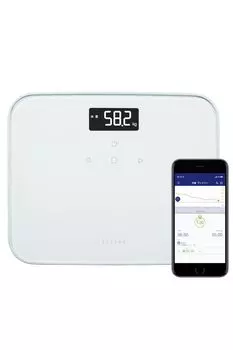 ELECOM Weight Scale with Backlight Weight 100g Increment Automatic Recognition Function Compact Input App ECLIA (Weight/BMI/Previous Difference)