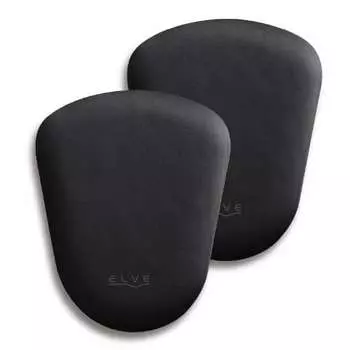ELECOM Wrist Rest Armrest Elbow Raise Fan Shape Set of 2 for Left and Right Use Black MOH-EL01BK