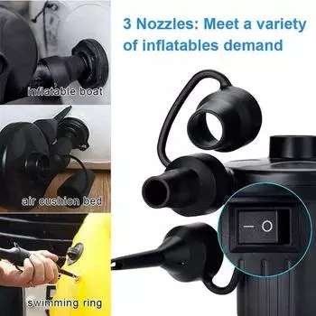 Электрический воздушный насос для накачивания 75 Вт USB перезаряжаемый воздушный компрессор портативный для ПВХ лодки матрас надувной бассейн плот кровать
