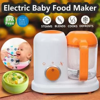 Electric Baby Food Maker Toddler Blenders Steamer Processor BPA Free Food-Graded PP EU AC 200-250V Steam Food Safe