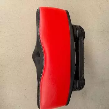 Electric bicycle noseless seat cushion super soft saddle thickened enlarged shock absorption hollow breathable seat accessories widened large Single saddle красный