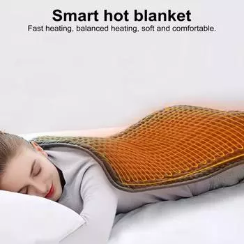 Electric Blanket 9 Levels Temperature Time Setting 2-Hour Auto Shut Off EU Socket Overheating Prevention Fast Heating Washable Heated Blanket EU