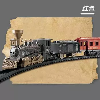 Electric Classical Train Track Diy Puzzle Assembly Track Simulation Small Train Model Children S Toys