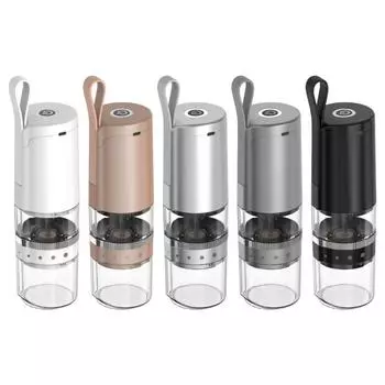 Электрическая кофемолка Электрическая кофемолка Электрическая мельница для зерен Регулируемая мельница для зерен белый