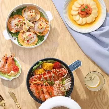 Electric Cooking Machine Multifunctional Electric Non-stick Pan Pots Household 1.7L 2-3 People Appliances Home Kitchen Supplies