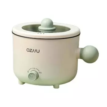 Electric Cooking Pot Nonstick Dry Protection Household Portable 1.8L Electric Rice Cooker for Pasta Eggs Oatmeal Cooking