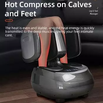 Electric Detachable Roller Massage Leg Foot Massager Airbag Heating Multiple Massage Modes Foot Massage Machine чёрный