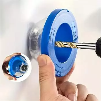 Electric Drill Dust Cover Bowl-Shaped Design Blue Drilling Accessories Shockproof Dust Catcher for 4-10mm Drill Bits синий
