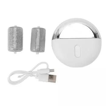 Electric Foot Callus Remover with 2 Grinding Heads 2 Speed Rechargeable Water Proof Electric Foot Fi