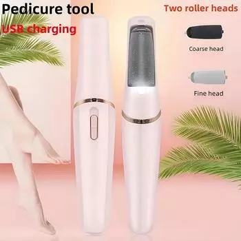 Electric Foot Grinder Automatic Foot Callus Rubbing Pedicure Dead Skin Callus Remover for Foot Rechargeable Foot Beauty Machine розовый