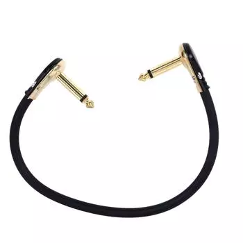 Electric Guitar Effect Pedal Cable Flat Patch Power Supply Instrument Accessories Gold 30cm 11.8in 30cm/11.8in