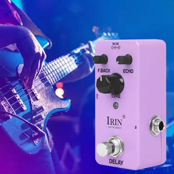 Electric Guitar Pedal Effector DC 9V Fitment Metal Case True Bypass for Bass