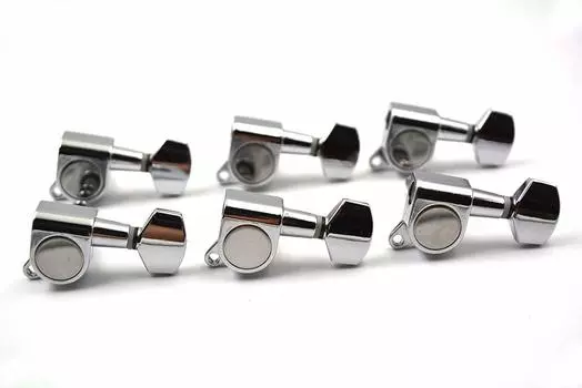Electric Guitar Peg Thread Winder 6 Tuning Peg Tuner Machine Peg (Chrome)