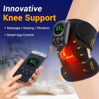 Electric Heated Knee Massager 3 in 1 Joint Elbow and Shoulder Pain Reliever Thermal Vibration Moisture Removal Physical Therapy