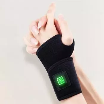 Electric Heated Wrist Support Brace USB Charging Heated Wrist Brace Wrap 3 Level Temperature for Injury Rheumatism Tendonitis spain