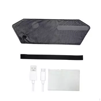 Electric Heating Belt for Waist, Soft Stomach Pad, Portable Pad Winter серый