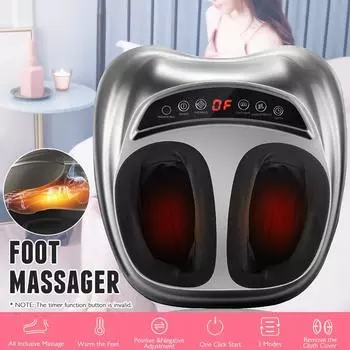 Electric Heating Foot Massage Device multi-function Reflexology Shiatsu Foot Massage Machine Leg Pain Relief Massager Physiother 24-45W белый