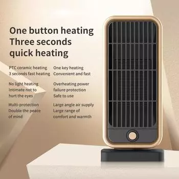 Electric Home Heater 500W/220V PTC Ceramic Electric Heaters for Room Sheet Portable House Heating Foot Hand Warmer EU чёрный