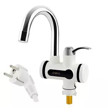 Electric Hot Faucet Water Heater Tankless Water Heating Kitchen Faucet Digital Display AVE