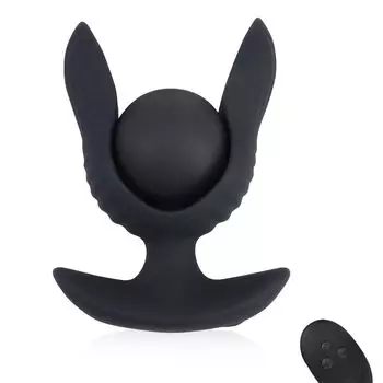 Electric Inflatable Anal 10 Vibration Remote Control Inflates up to Silicone Black TaRiss s Vibrator, Modes, Included, 51mm, Manual,