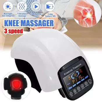 Electric Infrared Heating Knee Massage Rehabilitation Air Pressure& Vibration Physiotherapy Instrument Knee Massage 25x15.5x10cm