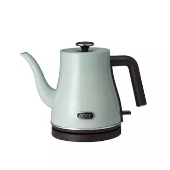Electric Kettle Fast Boiling Empty Cooking Prevention Retro Cute Stylish [Toffy] K-KT4 (Pale Aqua) 0.8L K-KT4-PA