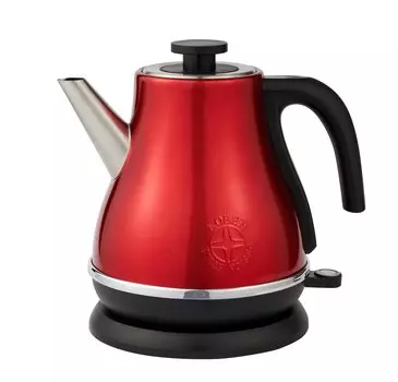 Electric Kettle Retro Design Efficient Spout Water Boiler Small Tea Tea Coffee Empty Cooking Prevention Red D&S 1.2L DS.8694