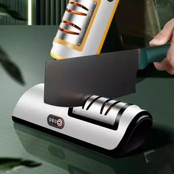 Electric Knife Sharpener Kitchen Multifunctional Diamond Electric Knife Quick Sharpening Polishing Accessories