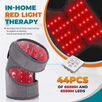 Electric LED Red Light Knee Brace Household Heating Knee Massager Red Light Therapy Hot Compress Knee Pad Shoulder Elbow Pad