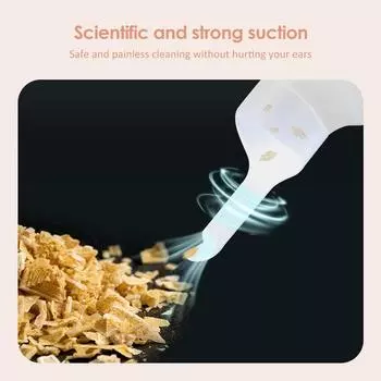 Electric Luminous Ear Pick Rechargeable Visual Electric Ear Suction Device Ear Picking Ear wax Removal with Light Ear Care слоновая кость