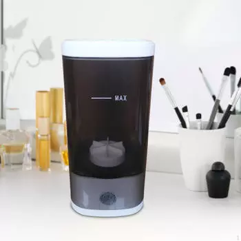Электрическая машина для мытья кистей для макияжа всех размеров, grey white
