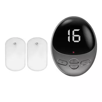 Electric Microcurrent Massage Patch 6 Modes 16 Gears Relieve Fatigue Relax Massage Sticker Blue серый