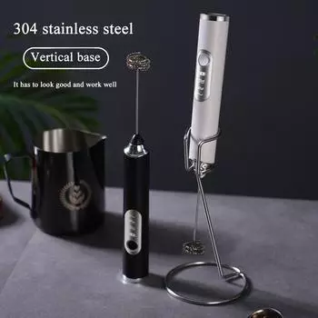 Electric Milk Frother Foam Maker, Portable Rechargeable Handheld Foamer, High Speeds Drink Mixer, Coffee Frothing Wand Whisk