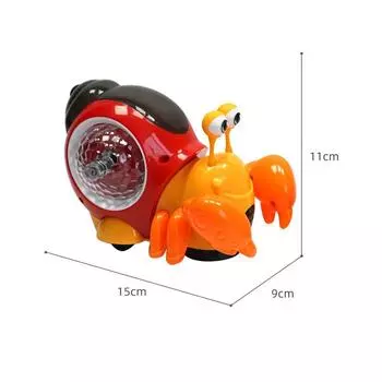 Electric Music Universal Rotating Lights Colorful Hermit Crab Baby Learn To Crawl Good Helper Color Box