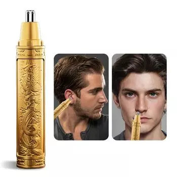 Electric Nose Hair Trimmer Ear Face Eyebrow Hair Clean Trimmer House Home Men Women Nose Hair Nose Remover Face Care Kit Tools золотой