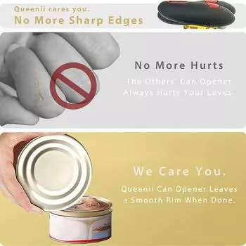 Electric Opener Can One Touch Automatic Smooth Edges Jar Can Tin Touch No Sharp Edges Handheld Jar Openers Kitchen Tools