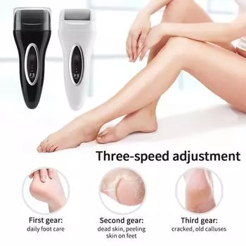 Electric Pedicure Foot File Rechargeable Foot Hard Dry Dead Cuticle Skin Remover Pedicure Care Tools Removal Foot Grinding File белый