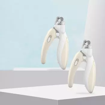 Electric Pet Nail Clippers with Led Pet Paw Nail Trimmer Pet Claw Grooming Scissors Dogs Cats розовый