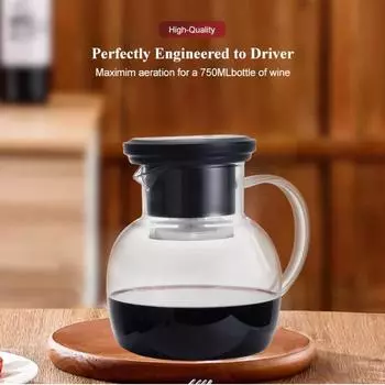 Electric Red Wine Decanter USB Rechargeable Rapid Sobering Device Household Glass Wine Dispenser Red Wine Decanter чёрный