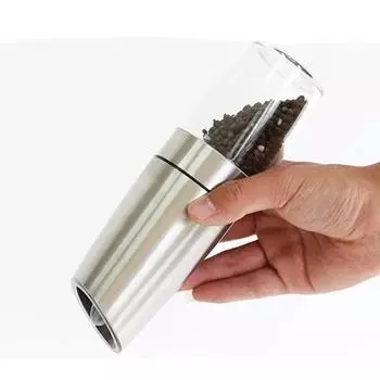 Electric Salt and Pepper Grinder Set USB Automatic Spice Steel Machine Kitchen Tool Rechargeable Eletric Pepper Mill Shakers