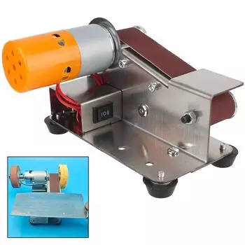 Electric Sanding Polishing Grinding Machine EU plug Mini Belt Sander Electric Sharpener 7 Variable Speed Grinding machine