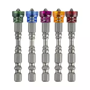 Electric Screwdriver Set With Colorful Magnetic Rings For Easy Bit Identification And Enhances Efficiency In DIY Project A