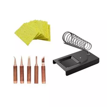 Electric Soldering Iron Stand Holder with Welding Cleaning Sponge Pads Generic High Temperature Resistance Welding Accessories