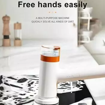 Electric Spin Scrubber With 6 Replaceable Brush Head Set Power Bathtub Kitchen Scrubber Handheld Rechargeable Shower Scrubber