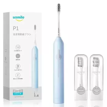 Electric Toothbrush Usmile P1 Blue Ultrasonic Whitening Convenient to Carry Comes with a Case Rechargeable USB 180 Days No Charging Required Type-C []