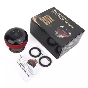 Электрический вакуумный баночный аппарат Гуаша, нагревательная присоска, массажер для скребкового массажа тела, снятие физической усталости, антицеллюлитная терапия Plug-in type