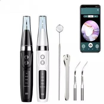 Электрический визуальный ультразвуковой стоматологический скалер очиститель зубов удаление зубного камня отбеливание зубов портативный очиститель зубного камня