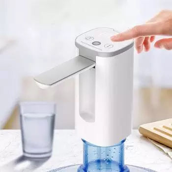 Electric Water Dispenser Foldable Type-C Charge Drinking Dispenser Automatic Drinks Dispenser Travel Water Pump Bottle чёрный