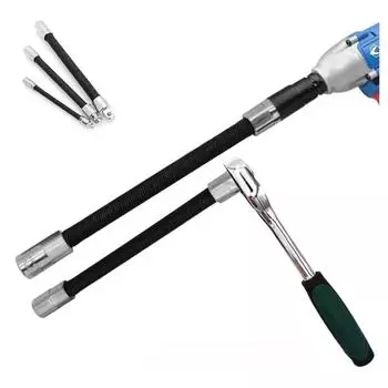 Electric wrench flexible socket extension set universal flexible shaft quick ratchet wrench socket extension rod