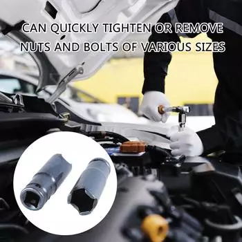 Electric Wrench Square Drive Socket Disassembly Set for Quick Nut Bolt Removal Efficient Automotive and Machinery Repair